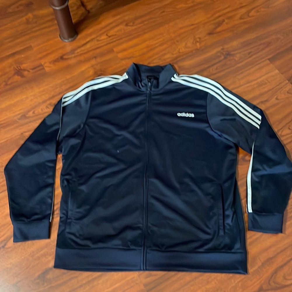 Adidas Mens Zip Up Jacket Sz 2XL